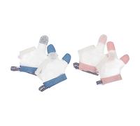WEKAMOS 2pairs Sucking Finger Cots for Thumb Sucking Stop for Boys and Girls Stop Thumb Sucking Glove Finger Glove Stop Sucking Gloves Guard for Home Outdoor Use Random Color