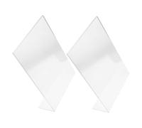 WEKAMOS 2pcs Acrylic Transparent Multi Function Rack for Writing and Drawing Nonskid Desktop Easel Stand for Reading Painting Tablet Support and Angle