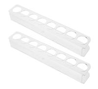 WEKAMOS 2pcs Acrylic Vial Holder Rack Peptide Fridge Organizer Portable Refrigerator Vial Storage Case for Home Medication Cosmetics