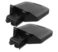 WEKAMOS 2pcs Adjustable Wheelchair Footrest Pads Pa Leg Pedals Replacement Footplates with Elevated Design for Lightweight Install Mobility Support