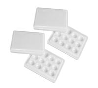 WEKAMOS 2pcs Airtight Watercolor Palette with Lid Portable Plastic Paint Tray for Artists Dustproof Mixing Box for Acrylic Gouache and Watercolor Painting