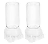 WEKAMOS 2pcs Ant Water Feeder Bowls for Ants Keeping with High Impact Resistance and Toughness Made of Glass and Plastic 10ml Capacity for Summer