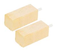 WEKAMOS 2pcs Aquarium Wooden Air Stone Diffuser Oxygen Bubbler for Protein Skimmer Compact Air Stone for Fish Tank Hydroponics Enhances Water Circulation Fish Health