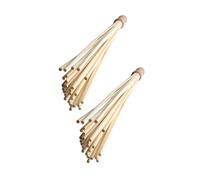 WEKAMOS 2PCS Bamboo Wood Massage Roller Sticks for Neck Shoulder Back Waist Legs Portable Handheld Muscle Relaxing Tool for Home Office Travel Gentle Touch Therapy Tool for Sensitive Skin