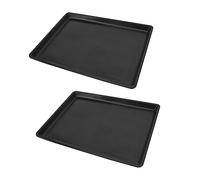 WEKAMOS 2pcs Black Pet Poop Pan Trays Durable Pet Cage Potty Tray for Dogs and Cats Easy Clean Toilet Base for Indoor Cage Use for Puppy Crates