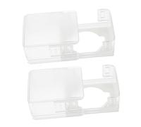 WEKAMOS 2pcs Child Proof Locks for Doors Door Knob Covers with Abs Material and Sleek Modern Design, Featuring Child Safety and Easy to Unlock for Adults, for Storeroom and Kitchen Use