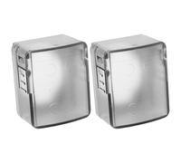 WEKAMOS 2pcs Childproof Door Lock Guard Black Matte Safety Cover for Portable Anti-Opening Security Protector for Home Office Apartment Hotel Use No Drilling Required Easy Installation