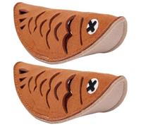 WEKAMOS 2pcs Dog Teething Fish Shape Felt Cloth Chew Food Leakage Treat Training Exercise Pet's Sense of Smell for Dogs