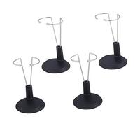 WEKAMOS 2Pcs Doll Bracket Support Portable Stand for Dolls Fashion Storage Rack for Home Display Scratchproof Black Rack