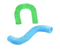 WEKAMOS 2pcs Foldable Hamster and Ferret Exercise Tunnel Tube, Plastic Small Animal Hideout Toy for Rats and Hamsters, Pet Cage Accessory for Training and Exploration