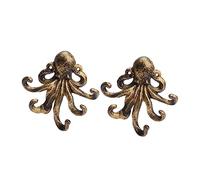 WEKAMOS 2pcs Golden Cast Wall Hooks Decorative Animal Coat and Hat Hangers for Home Storage and Organization Space Saving Key Holder Rack for Bathroom Bedroom Kitchen