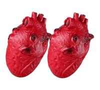 WEKAMOS 2pcs Halloween Heart Prop Fake Hearts Decor Realistic Human Organ Model for Haunted House Party Decoration