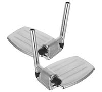 WEKAMOS 2Pcs Heavy Duty Wheelchair Footrests Replacement Footplates Sturdy Lightweight Leg Rests for Elderly Disabled Athletes Compatible with Wheelchair Brands
