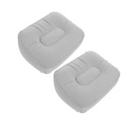 WEKAMOS 2PCS Inflatable Foot Rest Pillow Cushion Portable Soft Travel Leg Pad with Height for Airplane Camping Office Use Lightweight Compact Feet Support for Comfort and Circulation