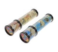 WEKAMOS 2pcs Kaleidoscope Small Rotating Visual Educational Enhance Vision and Cognitive Development Random Color