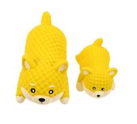 WEKAMOS 2pcs Latex Dog Squeaky Chew for Puppies and Large Dogs Interactive Teething Molar Balls with Irresistible Squeak Wear-resistant Pet for Home Garden Lawn and Play