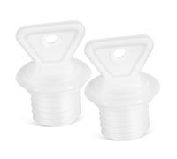 WEKAMOS 2pcs Leakproof Small Hot Water Bag Stopper Rubber Replacement Plug for Portable Hot Water Sacks Accessories Easy Seal Cap for Heating Pads and Pocket Bottles