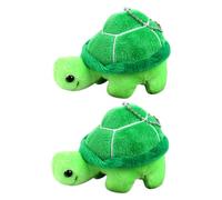 WEKAMOS 2pcs Mini Plush Turtle Charms Soft Stuffed Animal Keychain Pendant Lightweight Cute Backpack Accessories for Birthday Wedding Valentines Day Gift