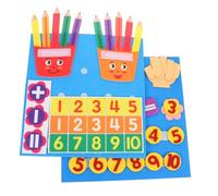 WEKAMOS 2pcs Montessori Educational for Lightweight Nonwoven Fabric Number Learning Game Early Math Teaching Aid for Preschool Sorting Matching Activities