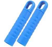 WEKAMOS 2pcs Mop Handle End Cap Replacement with Hanging Anti-Slip Sleeve Grip for Broom Rod Accessory Fit for Flat Mop Handles Easy Storage and Secure Grip