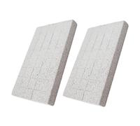 WEKAMOS 2PCS Natural Volcanic Stone Bunny Foot Pads for Claw Tooth Care Lava Grinding Pads for Rabbits Guinea Pigs Chinchillas Portable Animal Claw File Scratch Board
