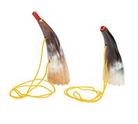 WEKAMOS 2Pcs Ox Horn Trumpets Musical Toy for Boys and Girls Party Accessory Sports Games Cheering Props Fun Gathering Horns for Celebrations and Events Random Color