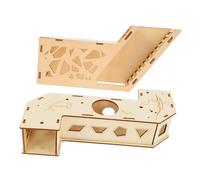 WEKAMOS 2pcs Pet Sports Toys Tunnel Plaything Small Animals Labyrinth for Hamster Maze Wooden Hamster Wheel Guinea Pig Toys