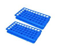 WEKAMOS 2pcs Plastic Test Tube Holder Rack with Lab Equipment Organizer for Childrens Science Experiments Portable and Stable Chemistry Lab Stand Blue