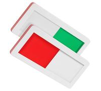 WEKAMOS 2Pcs Pmma Vacant Occupied Slider Door Signs for Home Office Bathroom Hotel Conference Privacy Indicator Easy Install Bright Color