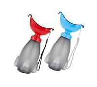 WEKAMOS 2pcs Portable Urinal for Boys and Girls Lightweight Travel Potty Rocket Shape Pee Bottle for Car Trips Camping Outdoor Adventures