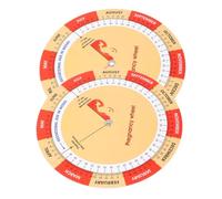 WEKAMOS 2pcs Pregnancy Wheel Paper Tracker with Colorful Fetal Development Chart for Expecting Mothers Includes Comprehensive Pregnancy Guide and Countdown Tool Posters