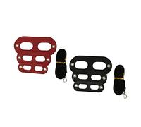 WEKAMOS 2pcs Reptile Lizard Harness Set Pet Chest Leash Without Wing Black and Red Adjustable Hauling Rope for Outdoor Walking and Safety