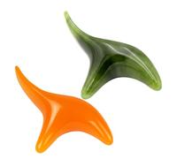 WEKAMOS 2pcs Resin Acupressure Stick for Facial Massage and Scraping Therapy Safe Skin-Friendly Material Portable Trigger Point for Home and Beeswax