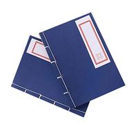 WEKAMOS 2pcs Retro Handmade Thread Notebook Blue Cover Notepad with Creative Ancient Style Journal for Writing and Daily Use Portable and Gift