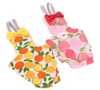 WEKAMOS 2pcs Reusable Parrot Diaper Bird Flight Costume Soft Fabric m Size for Cockatiel Peach and Orange, Breathable Parakeet Clothes Cage Accessories for Small to Medium Birds