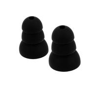 WEKAMOS 2pcs Reusable Silicone Earplugs for Sleeping Noise Cancelling Ear Tips Triple Design Blocking Earplugs for Women for Travel and Study