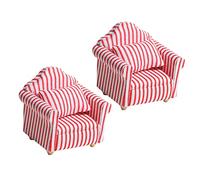 WEKAMOS 2pcs Scale Red White Decorative Living Room for Creative Pretend Play