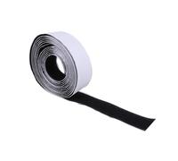 WEKAMOS 2PCS Self-Adhesive Double-Sided Hook and Loop Tape with Strong Sticky Backing for DIY Window Mosquito Net Sealing and Craft Projects Easy Cut Black Strips