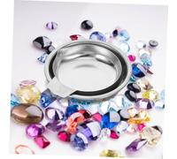 WEKAMOS 2pcs Stainless Steel Weighing Pans for Electronic Scales Mini Rhinestones Scale Tray with Pointed Mouth Design Accurate and Stable for Gems Powder Medicine