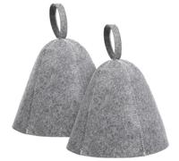 WEKAMOS 2pcs Thickened Sauna Hat for Men Portable Flexible Bath Felt Cap Keeps Hair from Overheating in Sauna Protects Hair from Steam Supply