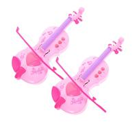 WEKAMOS 2pcs Violin Musical Instrument Early Education Creative Plaything for Safe Plastic Promotes Musical Skills and Creativity Birthday Gift for Boys Random Color