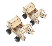 WEKAMOS 2pcs Voice Controlled Wooden Stem Car Kit for DIY Assembly Science Project Educational Voice Activated Vehicle for Hands Learning and Critical Thinking Development