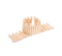 WEKAMOS 2pcs Wooden Hamster Bridge Platform Animal Exercise Ladder for Guinea Pig Chinchilla Rat Habitat Toy for Enhanced Play Exploration Cage