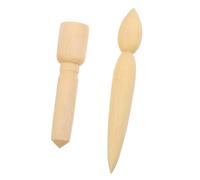 WEKAMOS 2pcs Wooden Pottery Spout Maker for Clay Teapot Spout Shaping and Trimming Multipurpose Stick Tools for Beginners and Experienced Artists