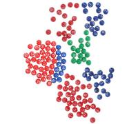 WEKAMOS 3 Packs Lottery Game Balls with Clear Numbers Bright Colors Plastic Raffle Balls for Party Bingo Family Events Special Occasions