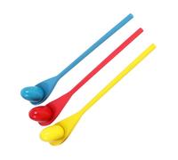 WEKAMOS 3 Sets Wooden Balance Egg Spoon Game for Sensory Integration Training Tool with Wooden Enhances Coordination and Brain Development Boys Random Color