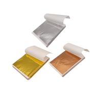 WEKAMOS 300 Sheets Gold Leaf Sheets for DIY Crafting and Painting Imitation Gold Foil Sparkling Flakes for Furnishings Art Projects and Decorative Handcrafts