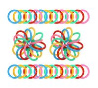 WEKAMOS 300pcs Colorful Plastic Book Rings 1 Inch Binder Rings for Loose Leaf Notebooks Flash Cards Card Binding Organizer for Office School Craft
