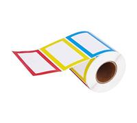 WEKAMOS 300Pcs Self Adhesive Blank Label Stickers for Home Office School Writable Price Tag Stickers for Organizing Bottles Containers Documents and Classroom Use