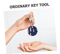 WEKAMOS 30Pcs Black Acrylic Rounds DIY Double Sided Keychain Making Accessories Decorative Blanks for Crafting Unique Bracelets Necklaces Gifts
